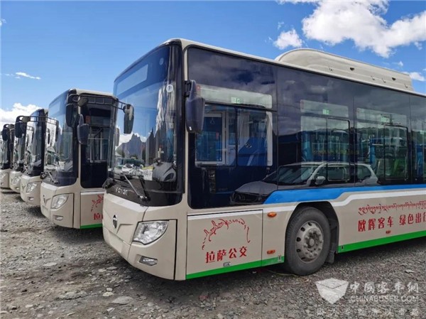 首批國(guó)六客車交付！福田歐輝客車助力拉薩綠色交通品質(zhì)升級(jí)(圖5)